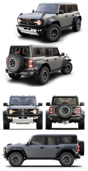 福特Ford Bronco Raptor越野车3D模型（OBJ,FBX,MAX,C4D,LWO）