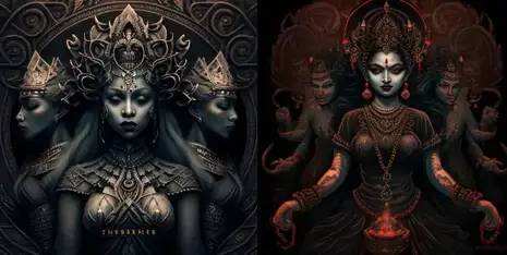 Goddess-of-darkness-with-servants-samsara-1.webp