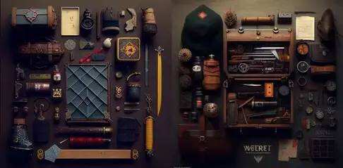 Knolling-of-a-witchers-toolbox-and-gear.webp