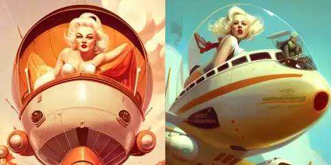 Marilyn-Monroe-riding-airship-retrofuturism.webp