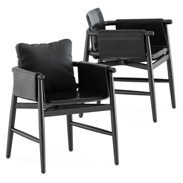 Meridiani Teresina休闲扶手椅3D模型（OBJ,MAX）