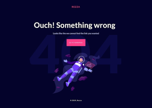 404错误概念着陆页UI插画[eps]