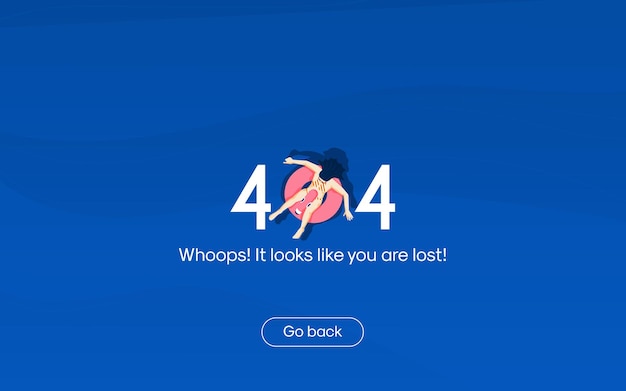找不到页面平面设计概念404错误插画素材[eps]