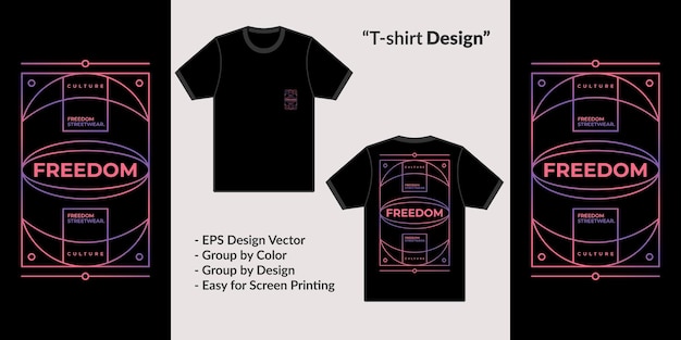 几何形状自由概念T恤服装图案素材[eps]