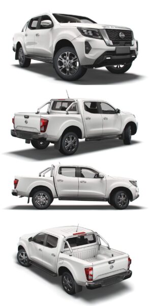 2021日产Nissan Navara Tekna Double Cab皮卡车3D模型（OBJ,FBX）
