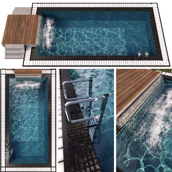 室外游泳池3D模型（MAX）