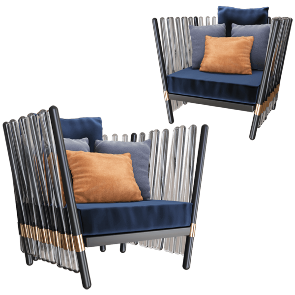 Myface Houdini扶手椅3D模型（OBJ,FBX,MAX）