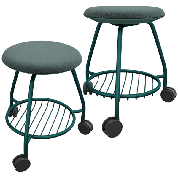 Balma Pung带脚轮的金属结构软垫凳3D模型（OBJ,FBX,MAX）