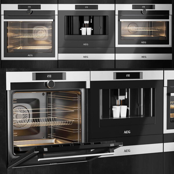 AEG内置咖啡机 烤箱 微波炉3D模型（FBX,MAX）