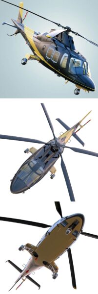 Augusta Westland Grand New直升机3D模型（OBJ,FBX,MAX）