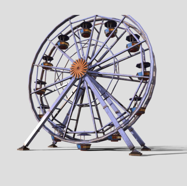 摩天轮3D模型（OBJ,FBX）