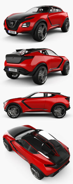 2015 Nissan Gripz概念车3D模型（OBJ,FBX,MAX）