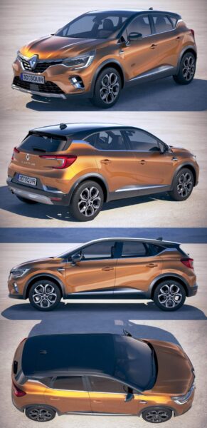 2020雷诺Renalut Captur汽车3D模型（OBJ,FBX,MAX）