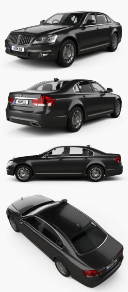 2014 SsangYong Chairman W汽车3D模型（OBJ,FBX,MAX,C4D,LWO）