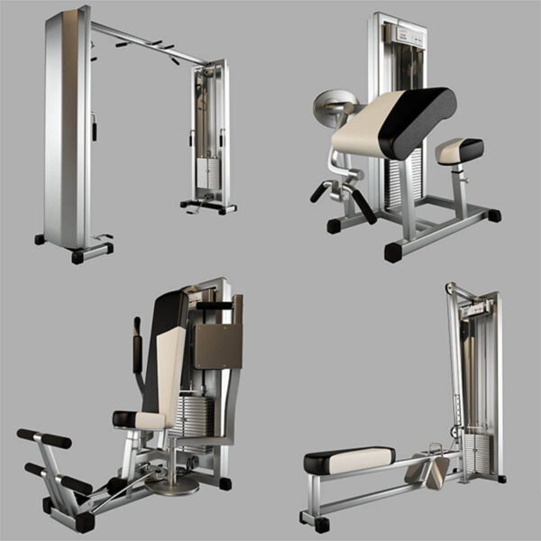 Technogym泰诺健室内健身器材组合3D模型（MAX）