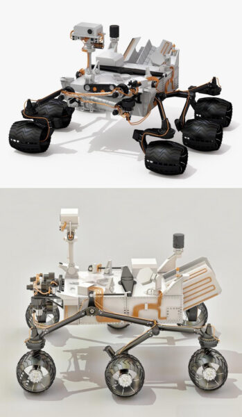 Nasa好奇号火星探测车3D模型（OBJ,FBX,MAX）