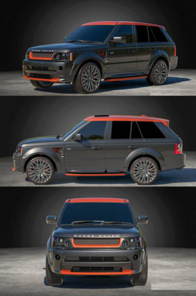 路虎揽胜Range Rover Sport Vesuvius Edition越野车3D模型（OBJ,FBX,MAX）