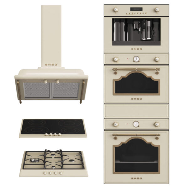 Smeg Cortina系列厨房电器3D模型（OBJ,MAX）