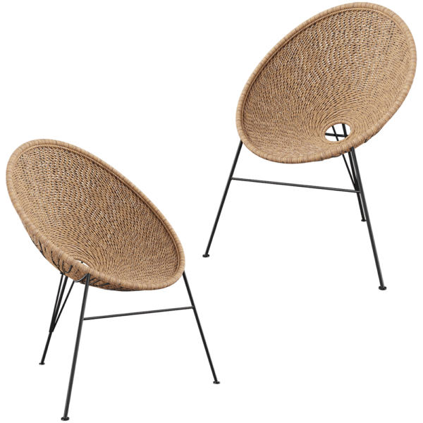 Acapulco Palma圆形户外编织休闲躺椅3D模型（OBJ,FBX,MAX）