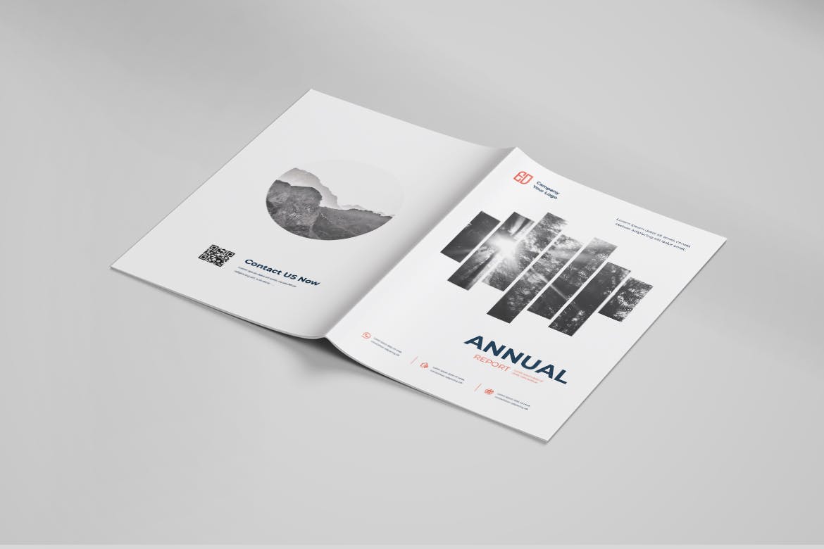 🔴高品质的专业年报画册品牌手册宣传册设计模板-AI, EPS, PSD - 云瑞设计