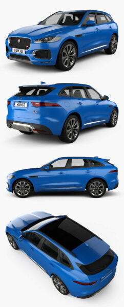 2020捷豹Jaguar F-Pace S SUV汽车3D模型（OBJ,FBX,MAX）