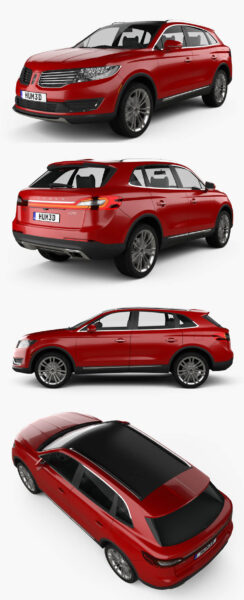 2019款林肯Lincoln MKX汽车3D模型（OBJ,FBX,MAX）