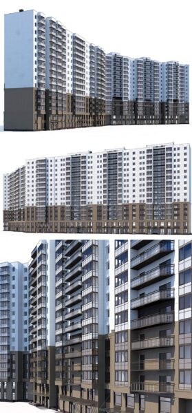 高层住宅楼3D模型（FBX,MAX）