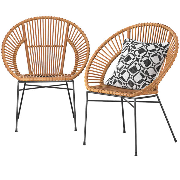 Sarita藤编扶手椅3D模型（OBJ,MAX）