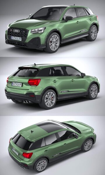 2021奥迪Audi SQ2 SUV汽车3D模型（OBJ,FBX,MAX）