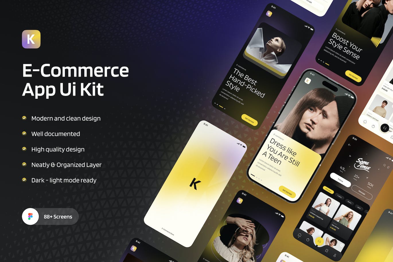 电子商务应用App UI Kit (FIG)