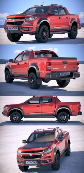 2020霍顿Holden Colorado DoubleCab皮卡车3D模型（OBJ,FBX,MAX）