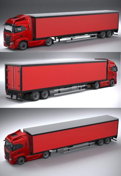 2021依维柯Iveco S-way重型卡车3D模型（OBJ,FBX,MAX）