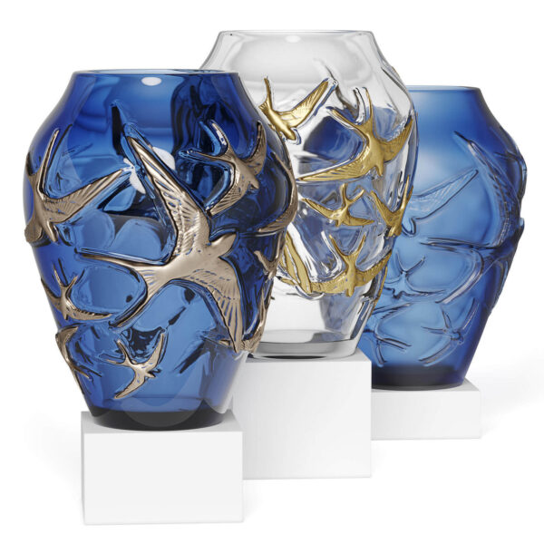 Lalique燕子玻璃艺术花瓶3D模型（OBJ,FBX,MAX）