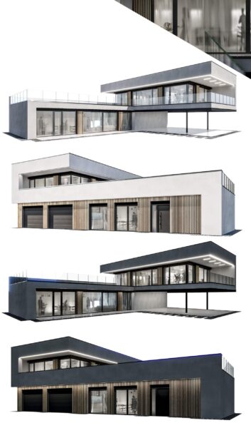 现代住宅建筑3D模型（OBJ,FBX,MAX）