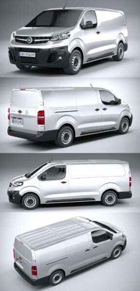 2020欧宝Opel Vivaro Cargo L商用车3D模型（OBJ,FBX,MAX）
