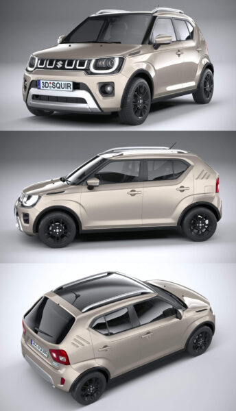 2021铃木Suzuki Ignis小型SUV汽车3D模型（OBJ,FBX,MAX）