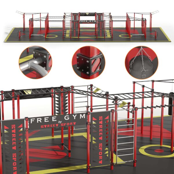 SFG街边户外健身器材3D模型（FBX,MAX）