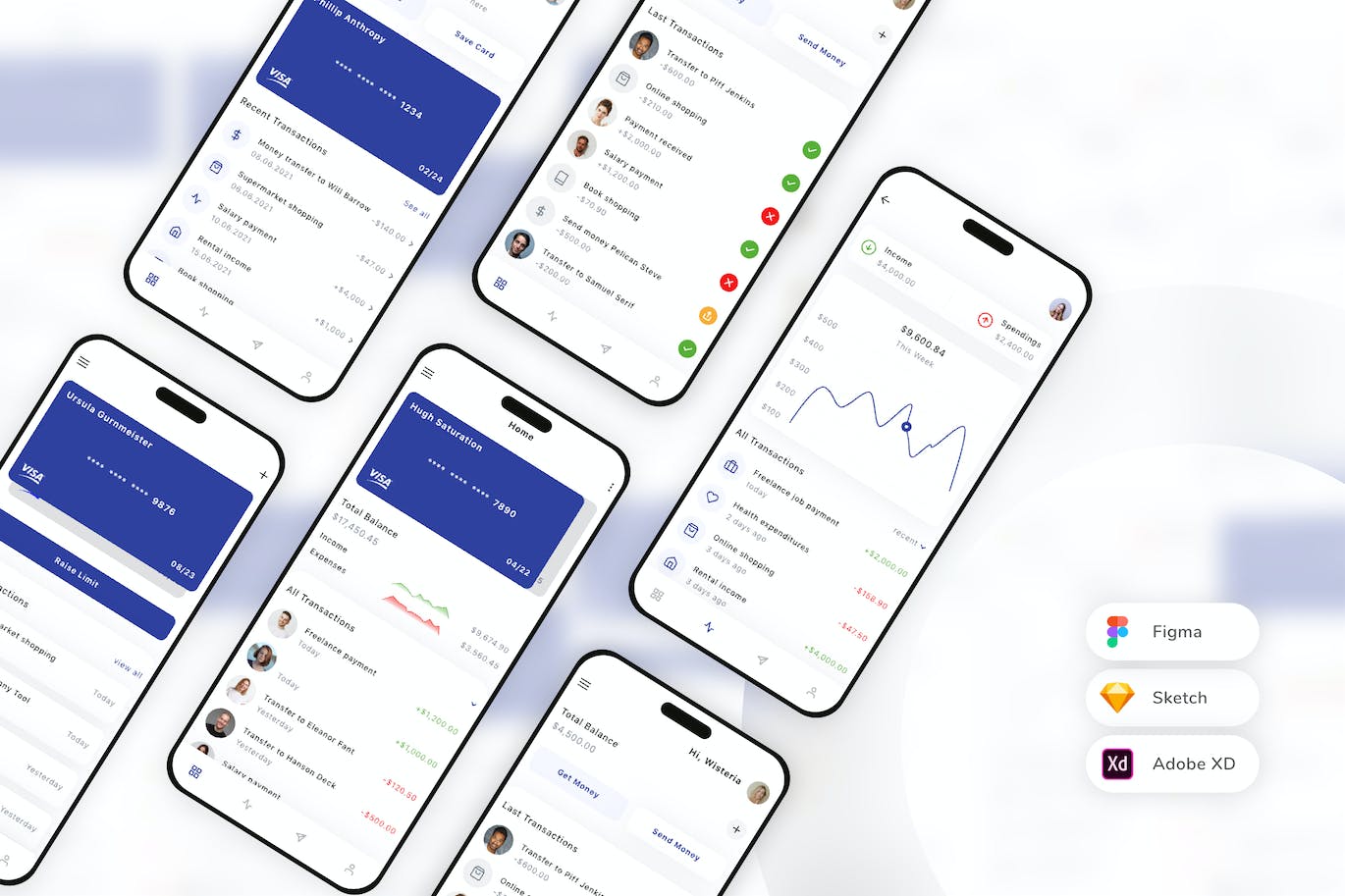 汇款和金融科技移动应用App UI Kit
