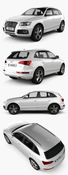 2013款奥迪Audi Q5汽车3D模型（OBJ,FBX,MAX）