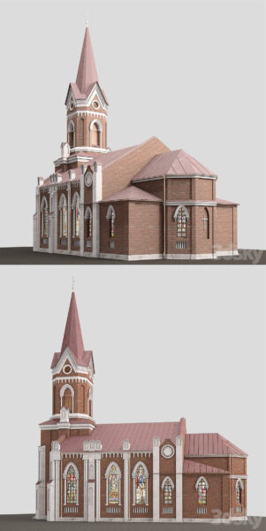 教堂3D模型（OBJ,FBX,MAX）