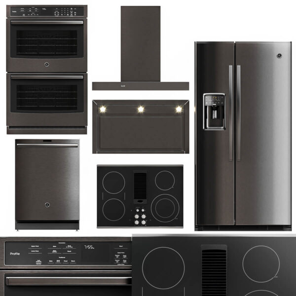 GE Profile 5种厨房电器3D模型（OBJ,MAX）