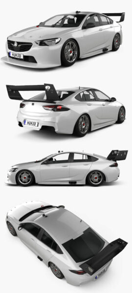 2020 Holden Commodore Supercar v8汽车3D模型（OBJ,FBX,MAX）