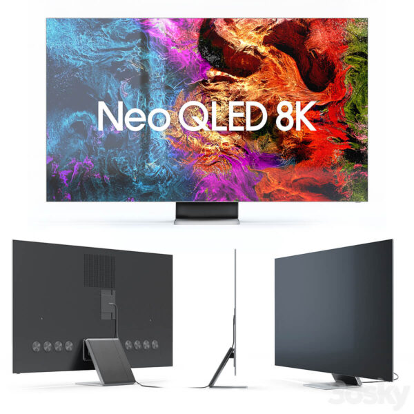 2021款三星Samsung Neo QLED 8K智能电视机3D模型（OBJ,FBX,MAX）