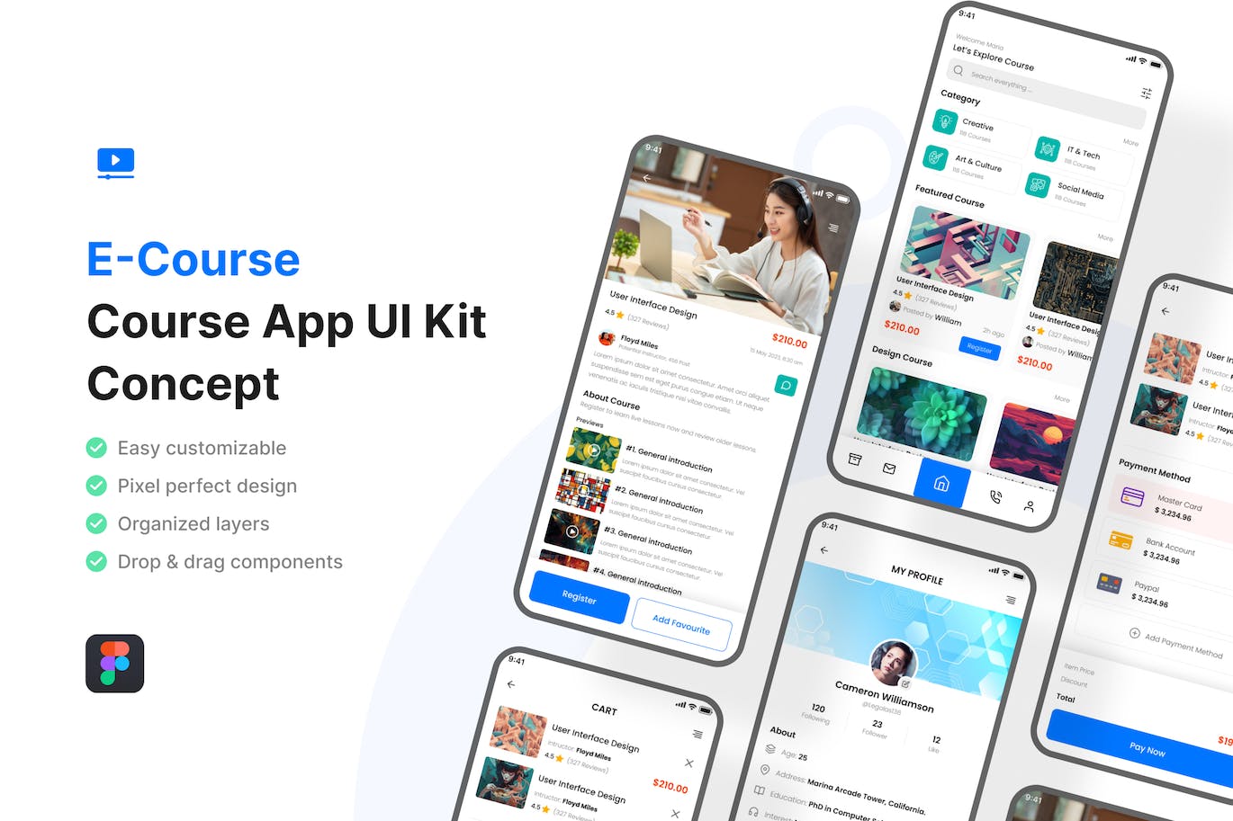 课程应用App UI Kit
