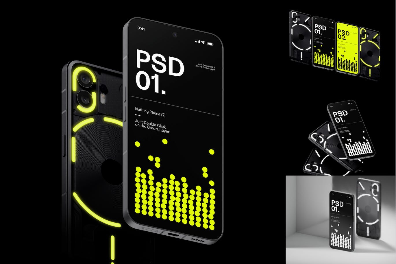 广告设计展示手机样机集 (PSD)