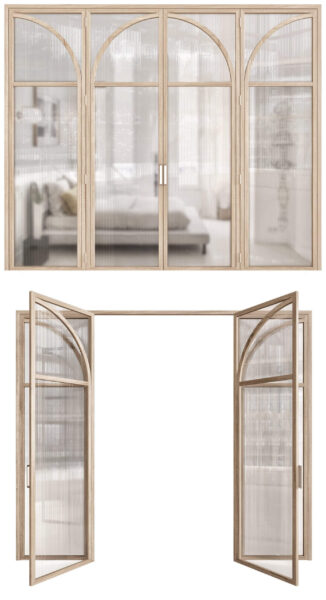 Batiik木质平开门 室内门3D模型（MAX）