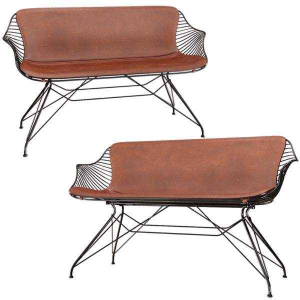 Overgaard & Dyrman Wire一体式金属线条结构沙发3D模型（OBJ,FBX,MAX）