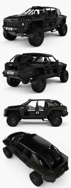 2022雪佛兰Chevrolet Beast概念汽车3D模型（OBJ,FBX,MAX）