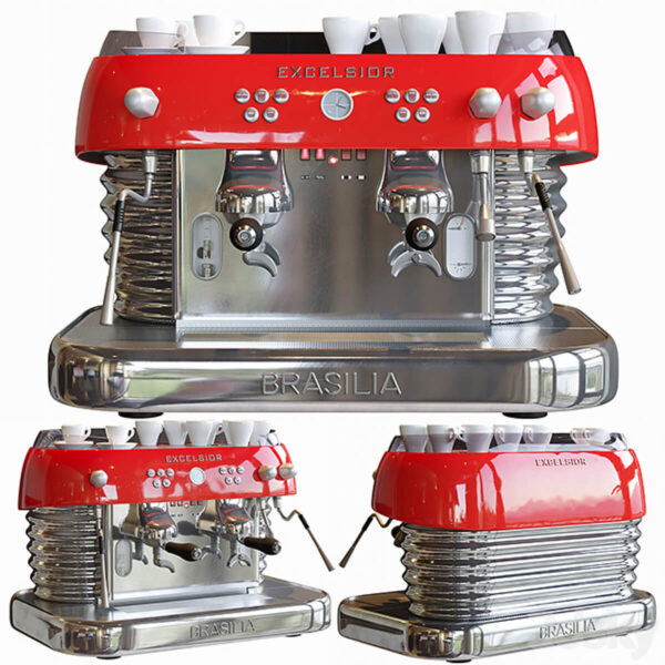 Brasilia Excelsior咖啡机3D模型（OBJ,FBX,MAX）
