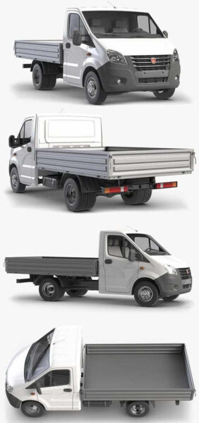 GAZelle NEXT A21R22轻卡汽车3D模型（OBJ,FBX,MAX）